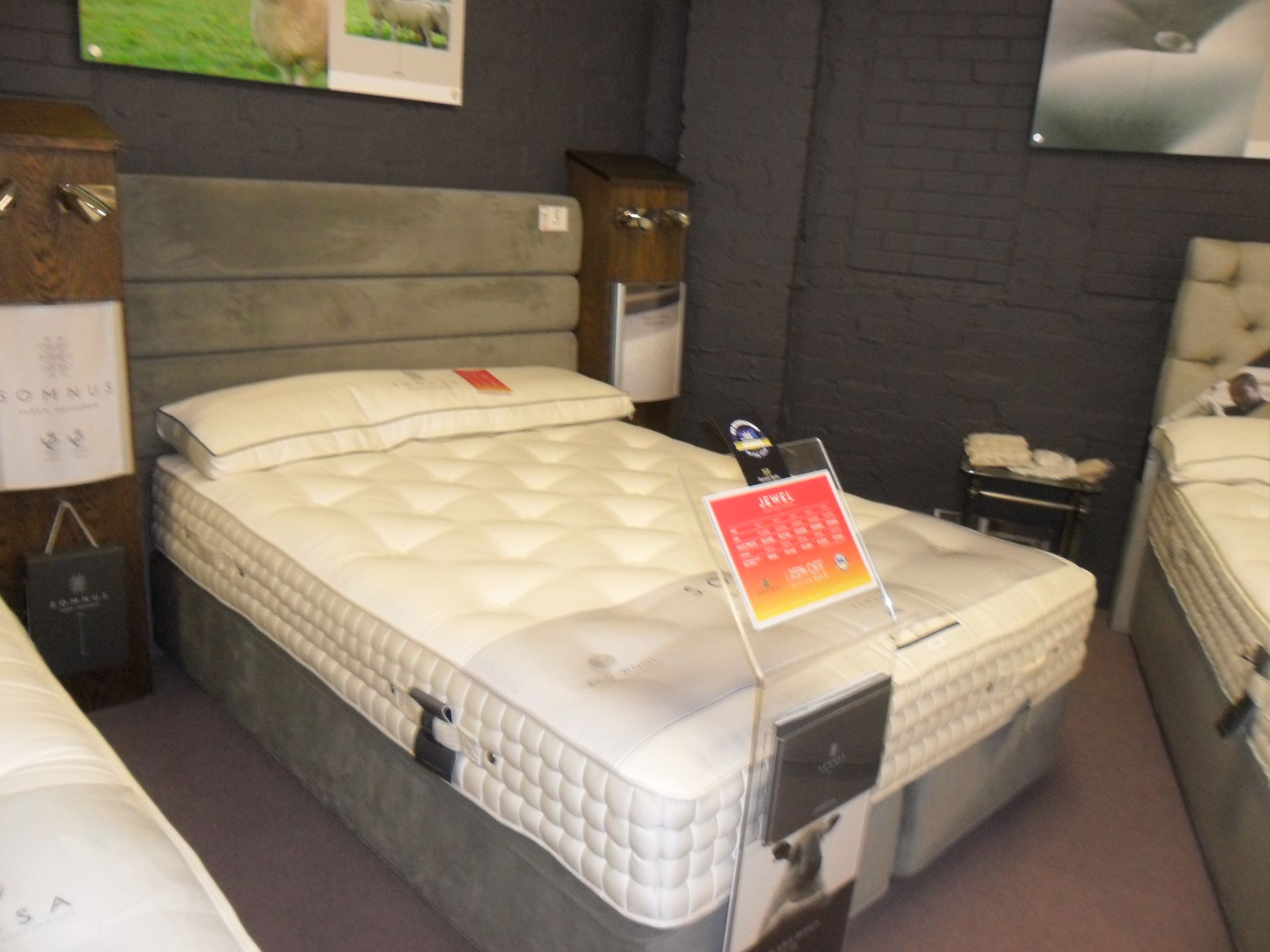 Harrison Sprinks Somnus Jewell 9000 sleep system king size bed and mattress RRP £3549, Ashford Conti - Image 2 of 2
