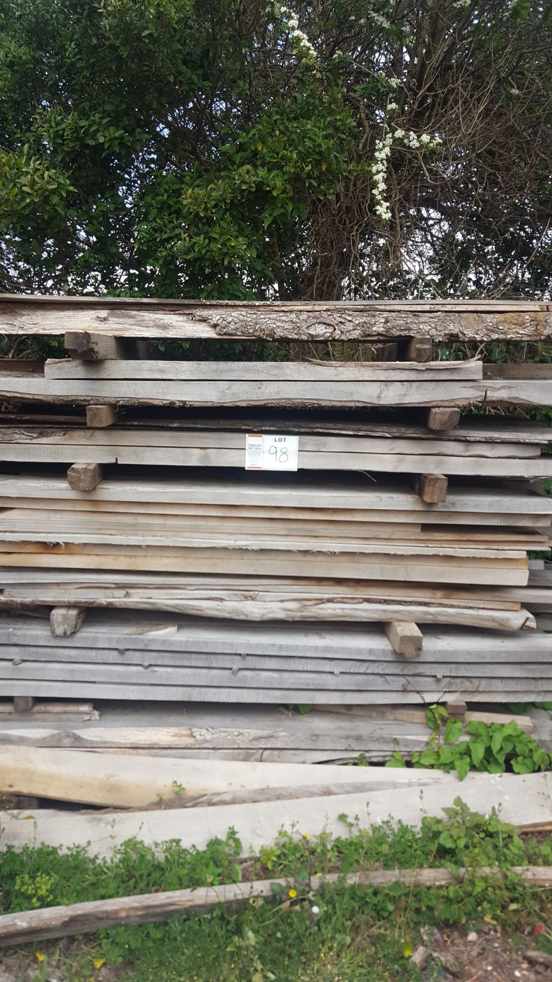 Various CUT TIMBER including oak