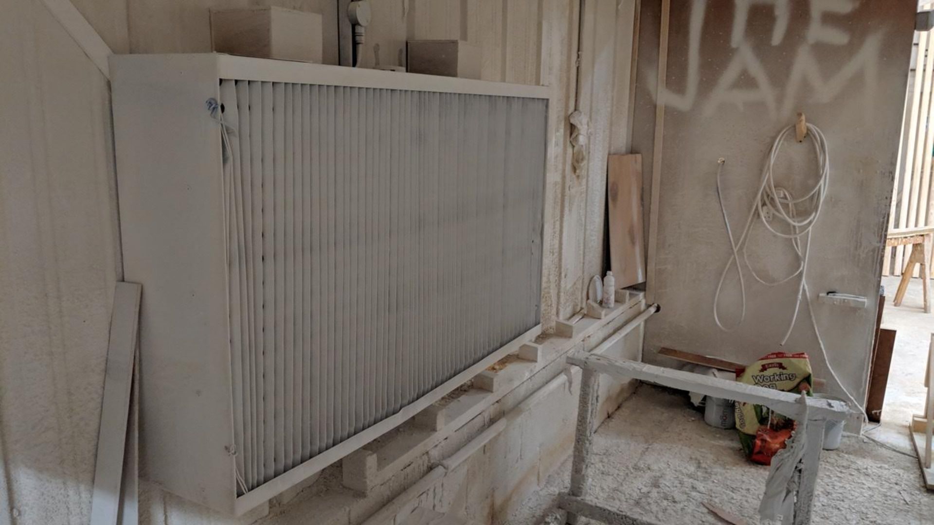 PAINT SPRAY BOOTH and associated fan extraction