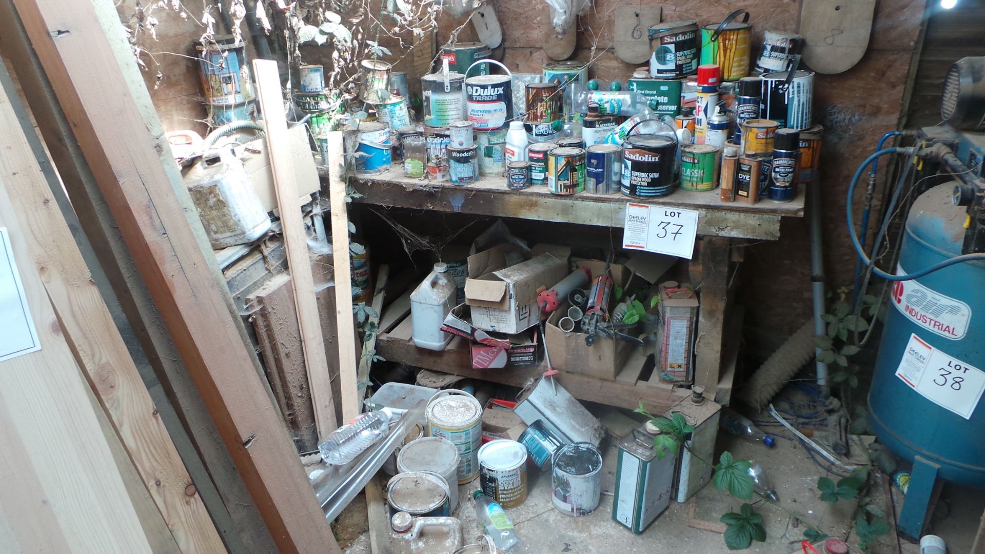 Assorted timber PAINTS, STAINS and COATED