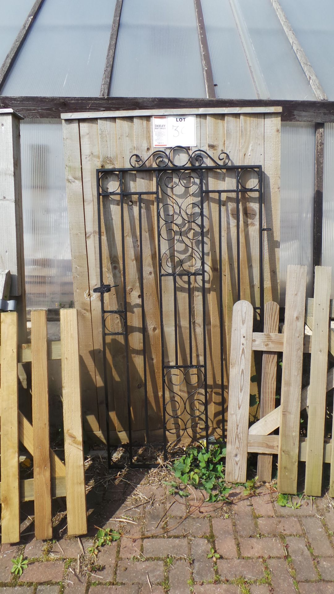 8 assorted timber and wrought iron GATES - Bild 2 aus 2