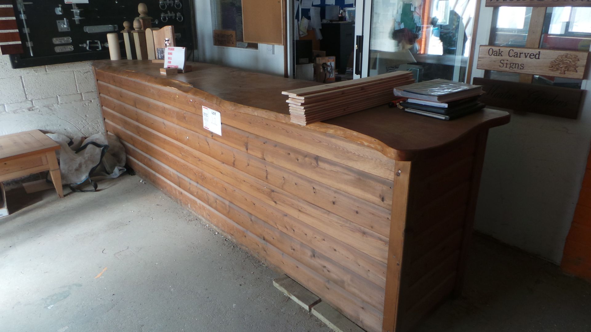 SOFTWOOD COUNTER 3.8m x 800 x 1m
