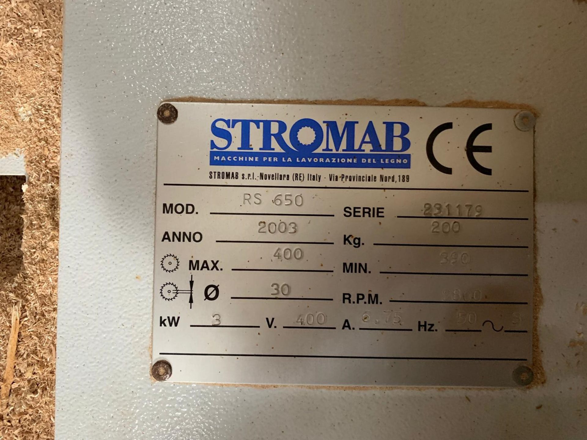 2003 Stromab RADIAL ARM SAW, model R5650, 3 phase, serial no 231179 - Image 2 of 4