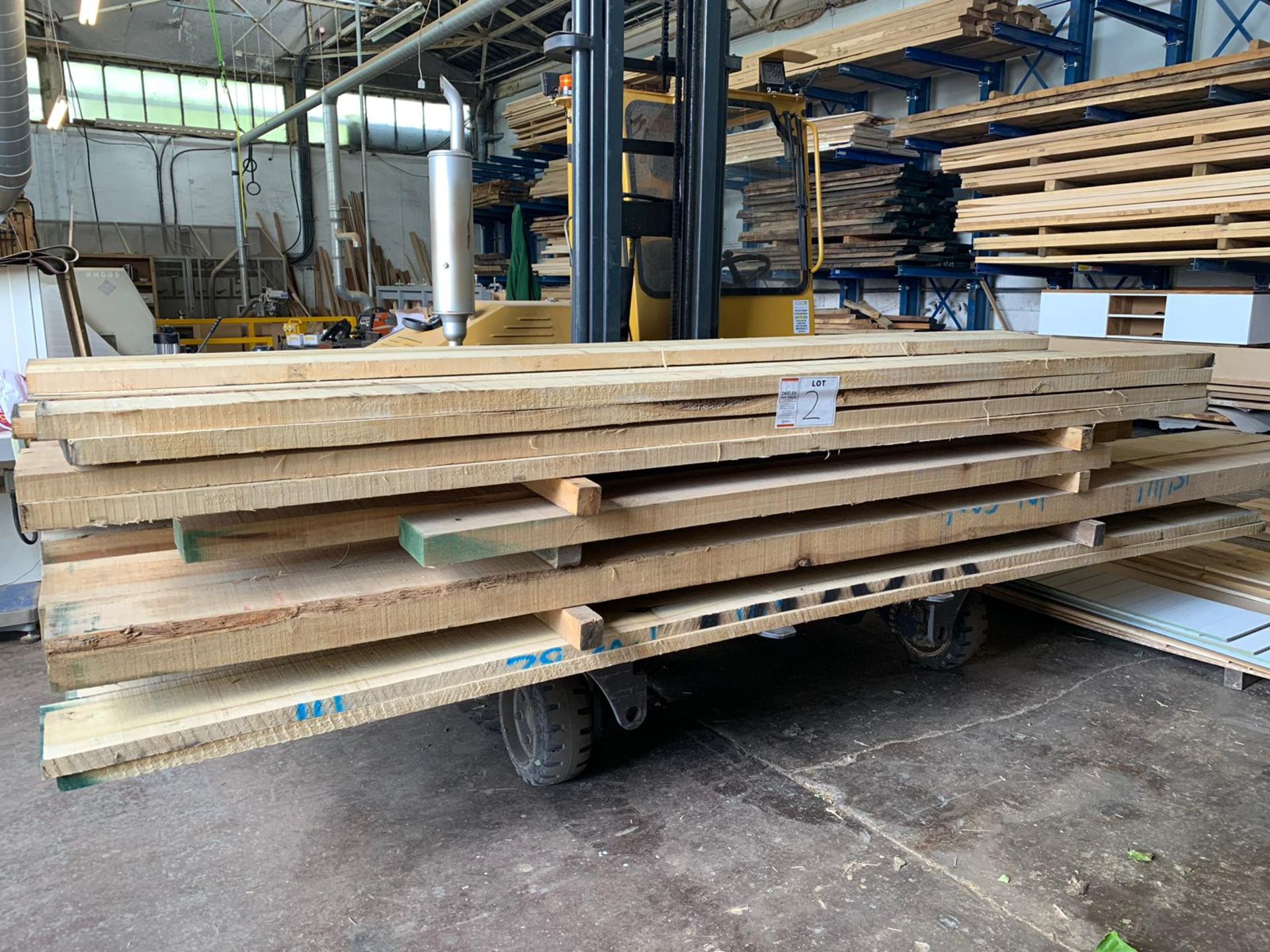 POPLAR (American tuplip wood) min width 150mm-350mm wide, 100mm thick 2.6-4.9m long - 0.476m3, - Image 3 of 3