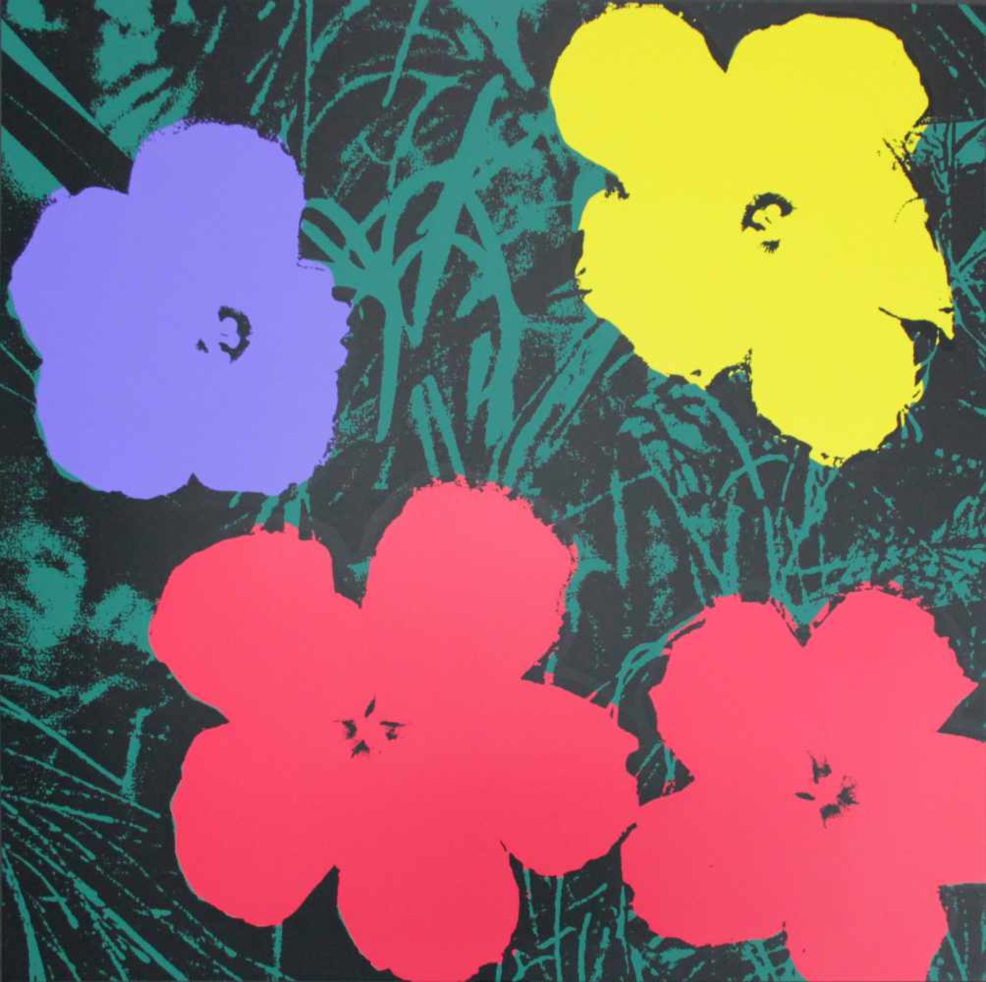 Andy Warhol(1928 - 1987)FlowersSiebdruck auf MuseumskartonStempel rückseitig, Sunday B. Morning