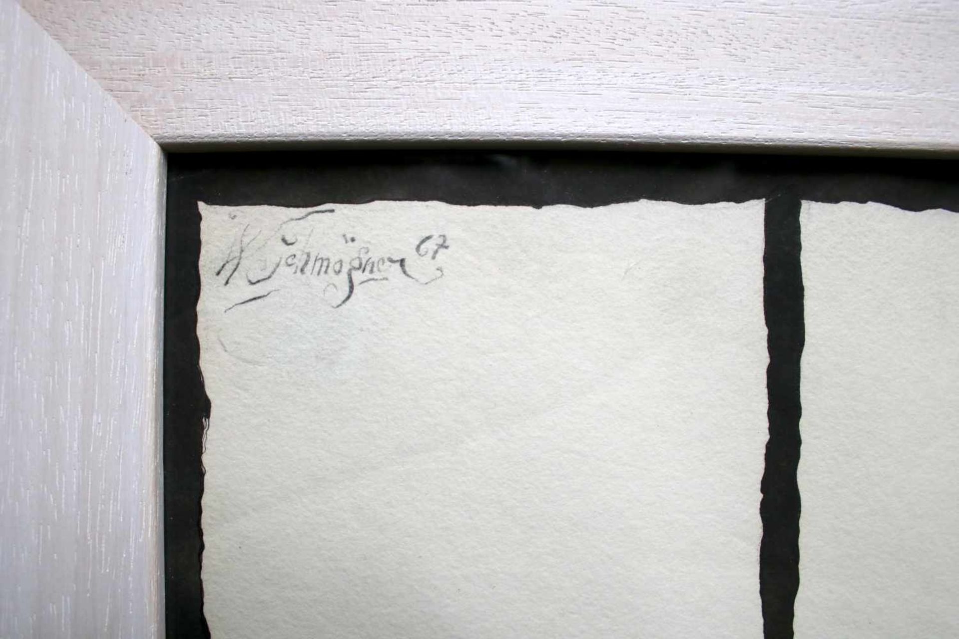 Walter Schmögner (geb. 1943) Teekessel 1967 Tusche auf Papier Signiert und datiert 68 x 51 cm - Bild 2 aus 2
