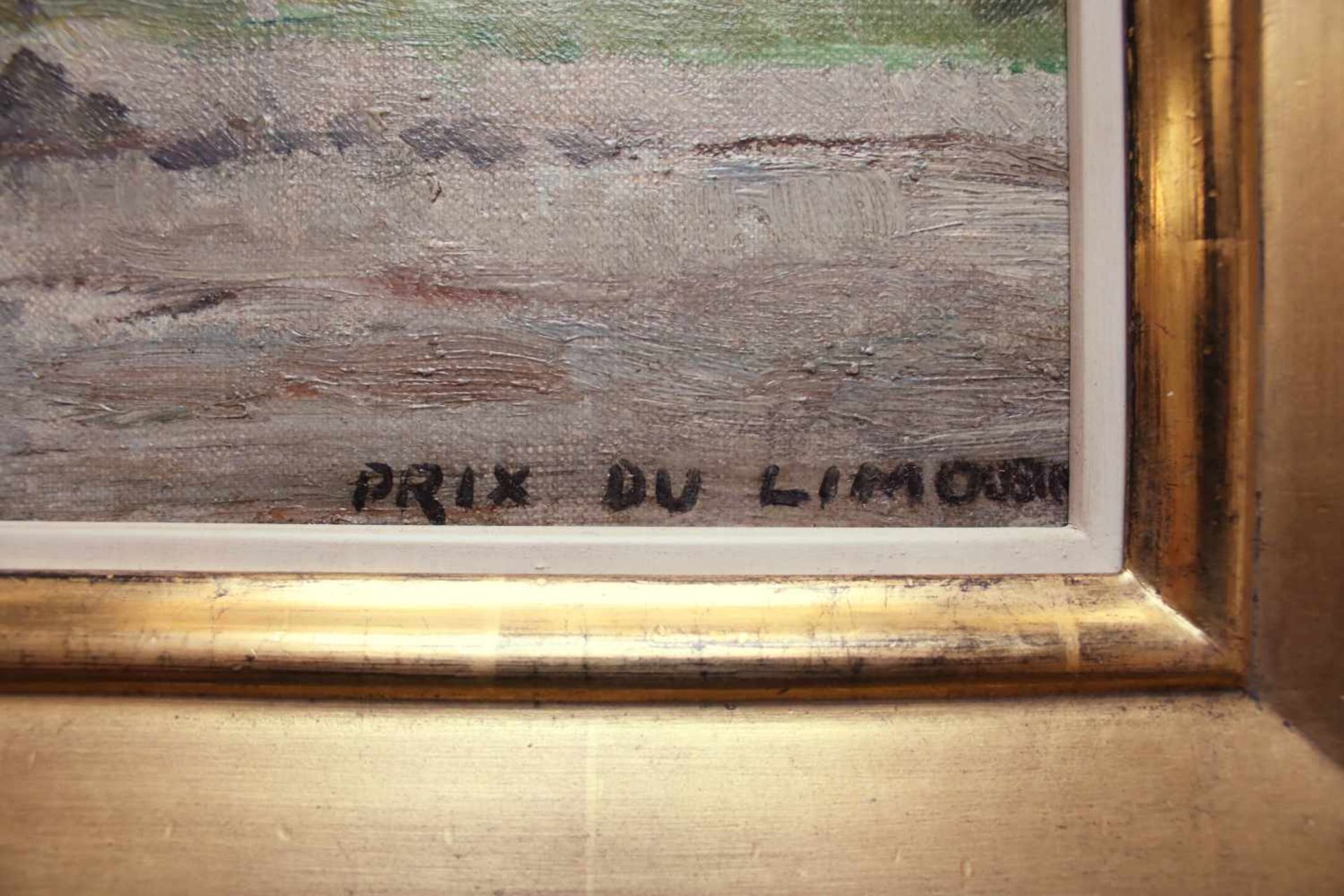 Carl Franz Bauer (1879 - 1954) Prix Du Limousin Öl auf Karton Signiert und betitelt 31 x 43 cm - Bild 3 aus 3