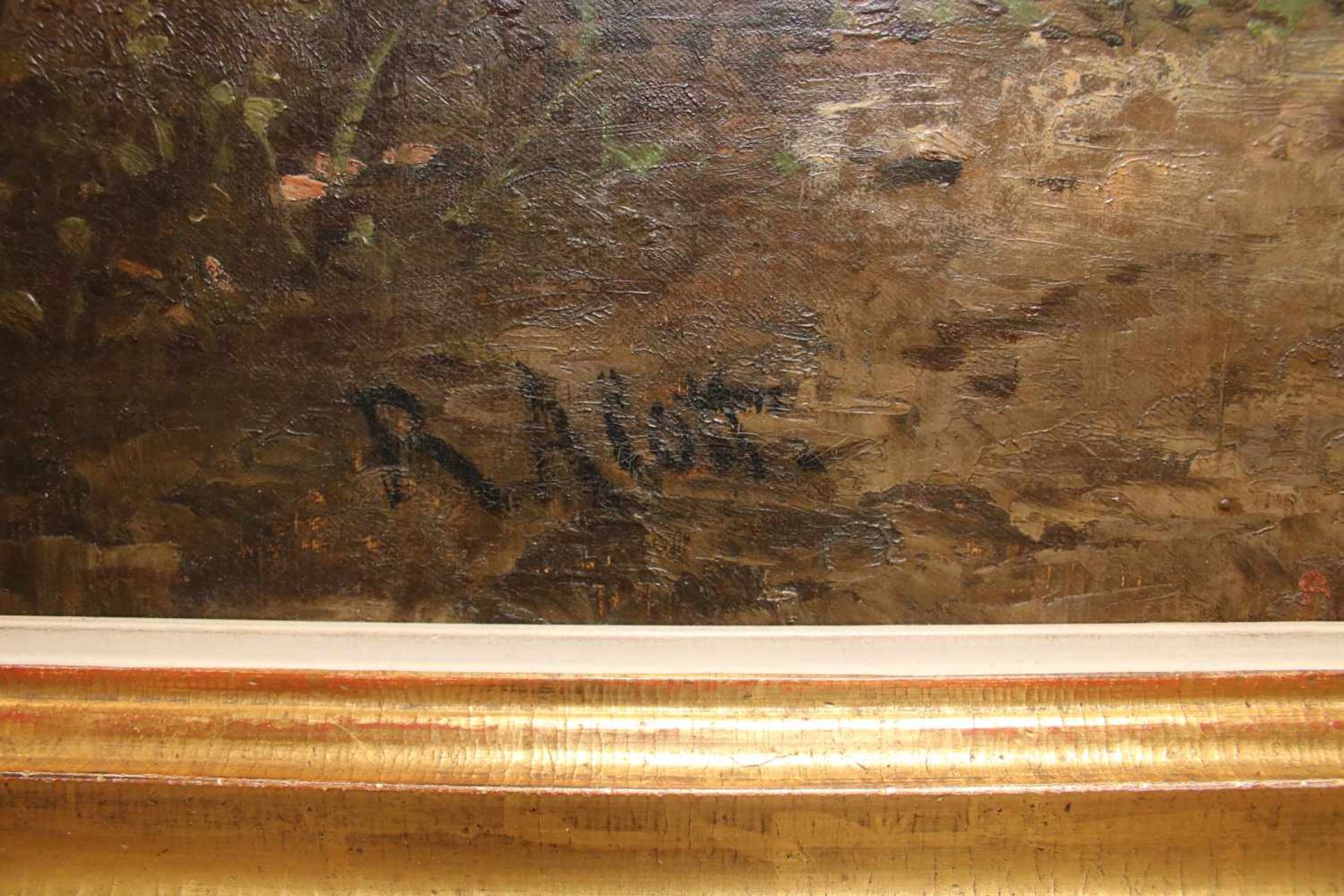 Robert Alott (1850 - 1910) Kolosseum Öl auf Leinwand Signiert, kleine Farbabsplitterung links oben - Bild 2 aus 2