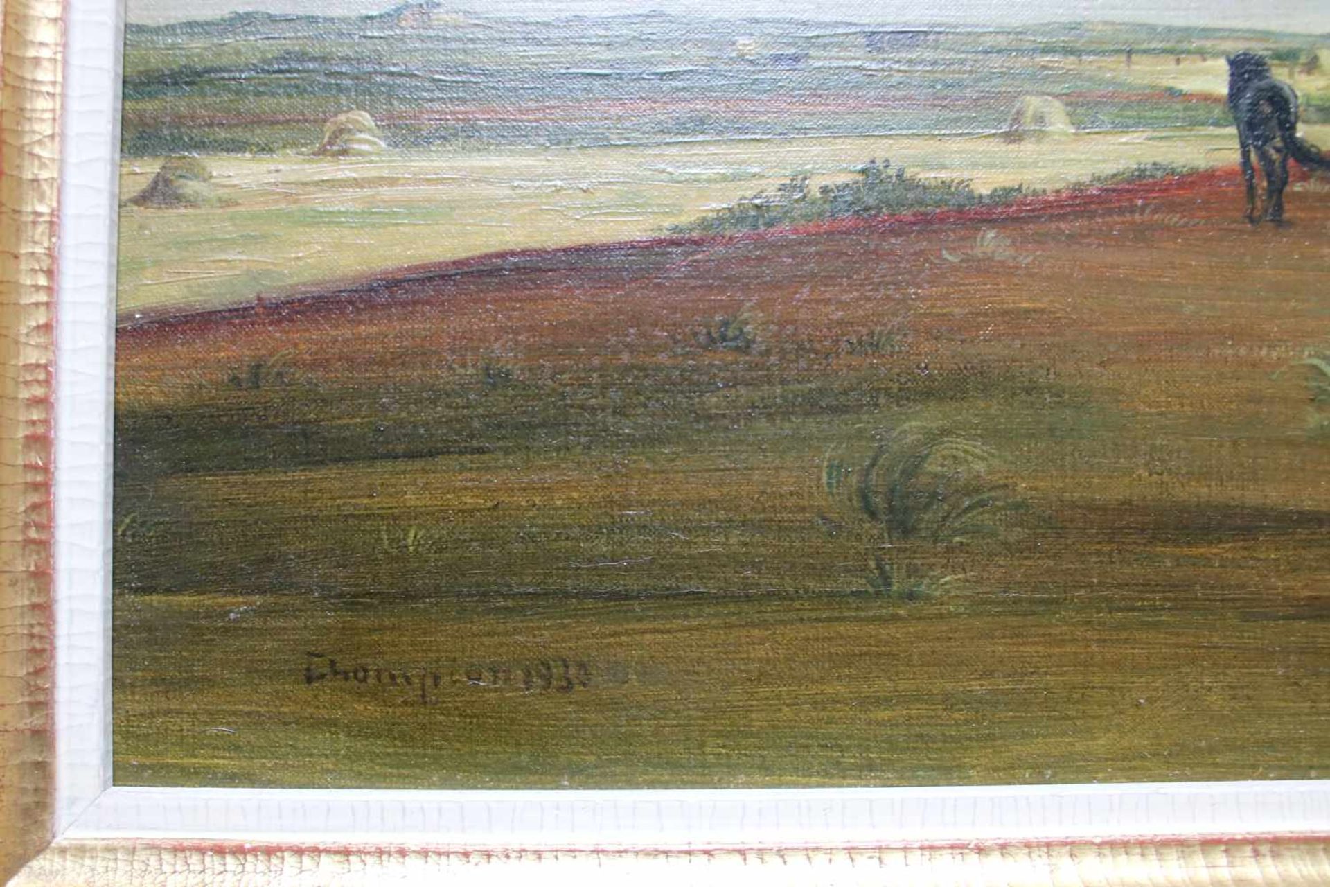 Theo Champion (1887 - 1952) Feldarbeit 1930 Öl auf Leinwand Signiert und datiert 42 x 54,5 cm - Image 2 of 2
