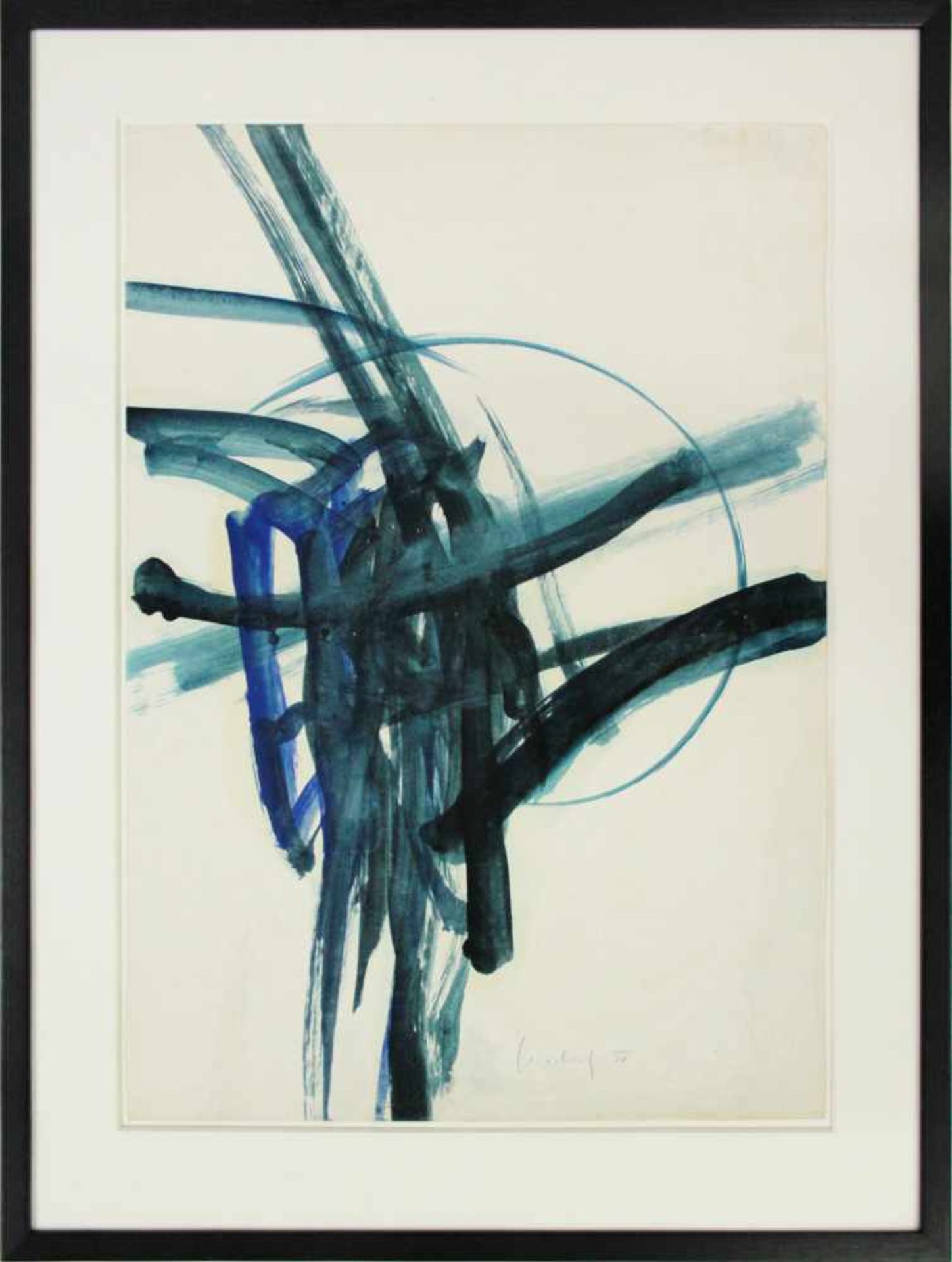 Peter Bischof(geb. 1934)Ohne Titel1960Acryl auf Papierhandsigniert und datiert61 x 43 cm