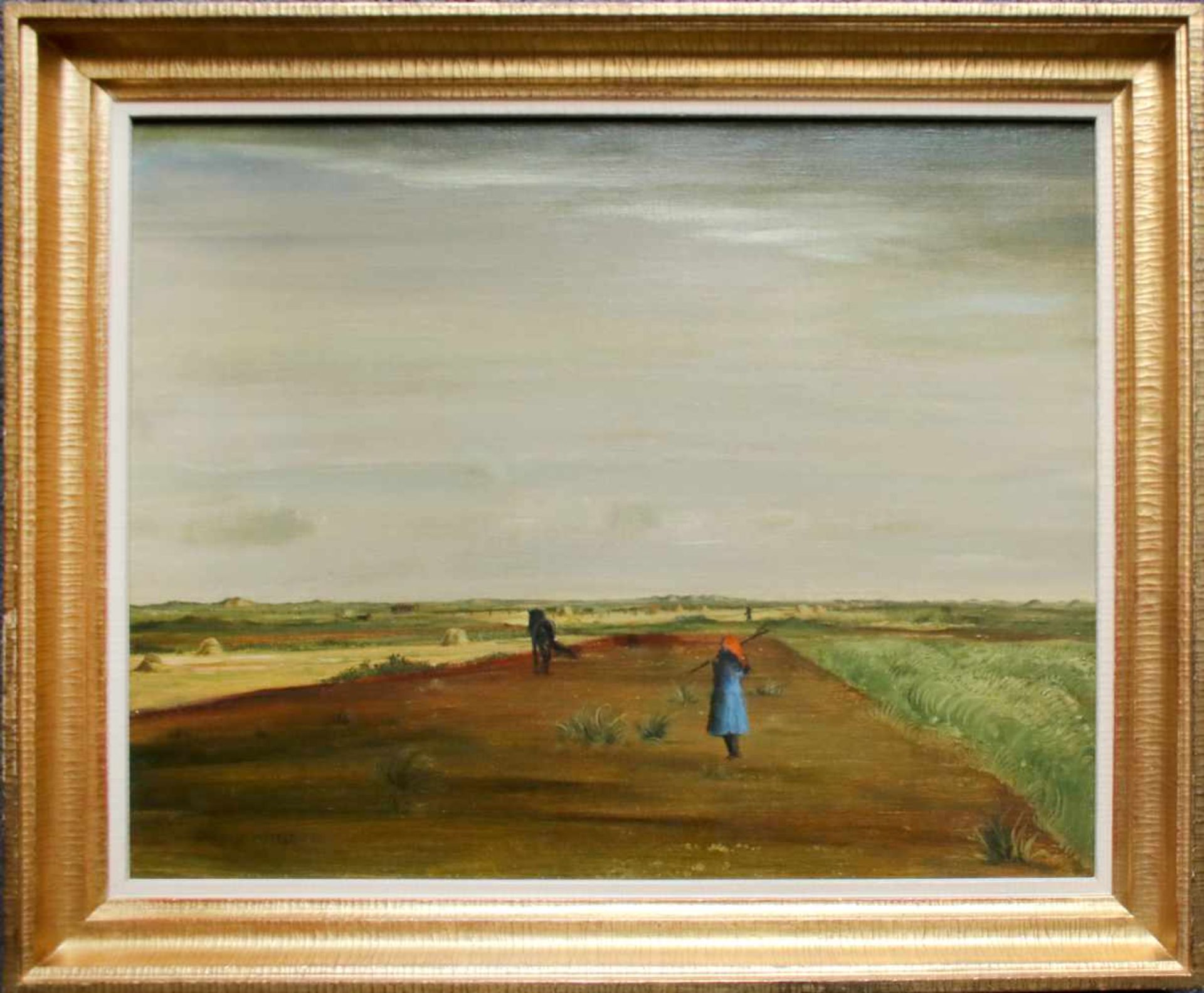 Theo Champion (1887 - 1952) Feldarbeit 1930 Öl auf Leinwand Signiert und datiert 42 x 54,5 cm