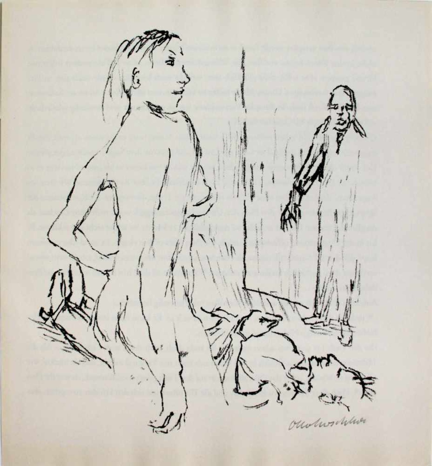Oskar Kokoschka (1886 - 1980)Reed sieht die nackte Ann Eliza vor sich, die den Arzt Glasberg getötet