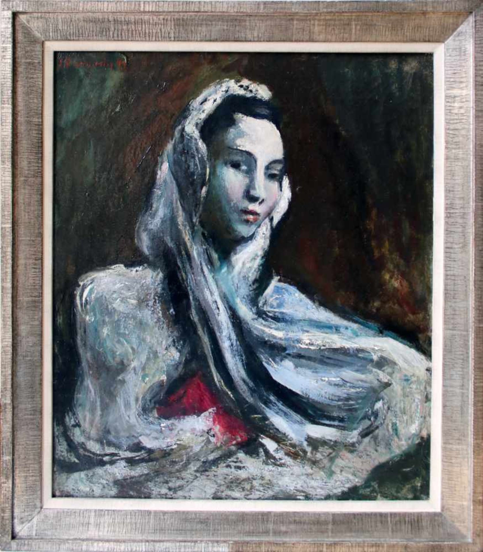 Josef Dobrowsky (1889 - 1964) Portrait 1943 Öl auf Leinwand Signiert und datiert 60,5 x 50,5 cm