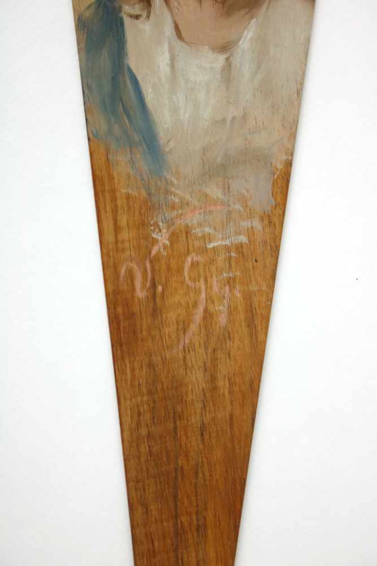 György Vastagh(1834 - 1922)"Christus"Öl auf HolzSigniert, Teil eines Fächerbildes30 x 8 cm- - -22.00 - Bild 2 aus 2
