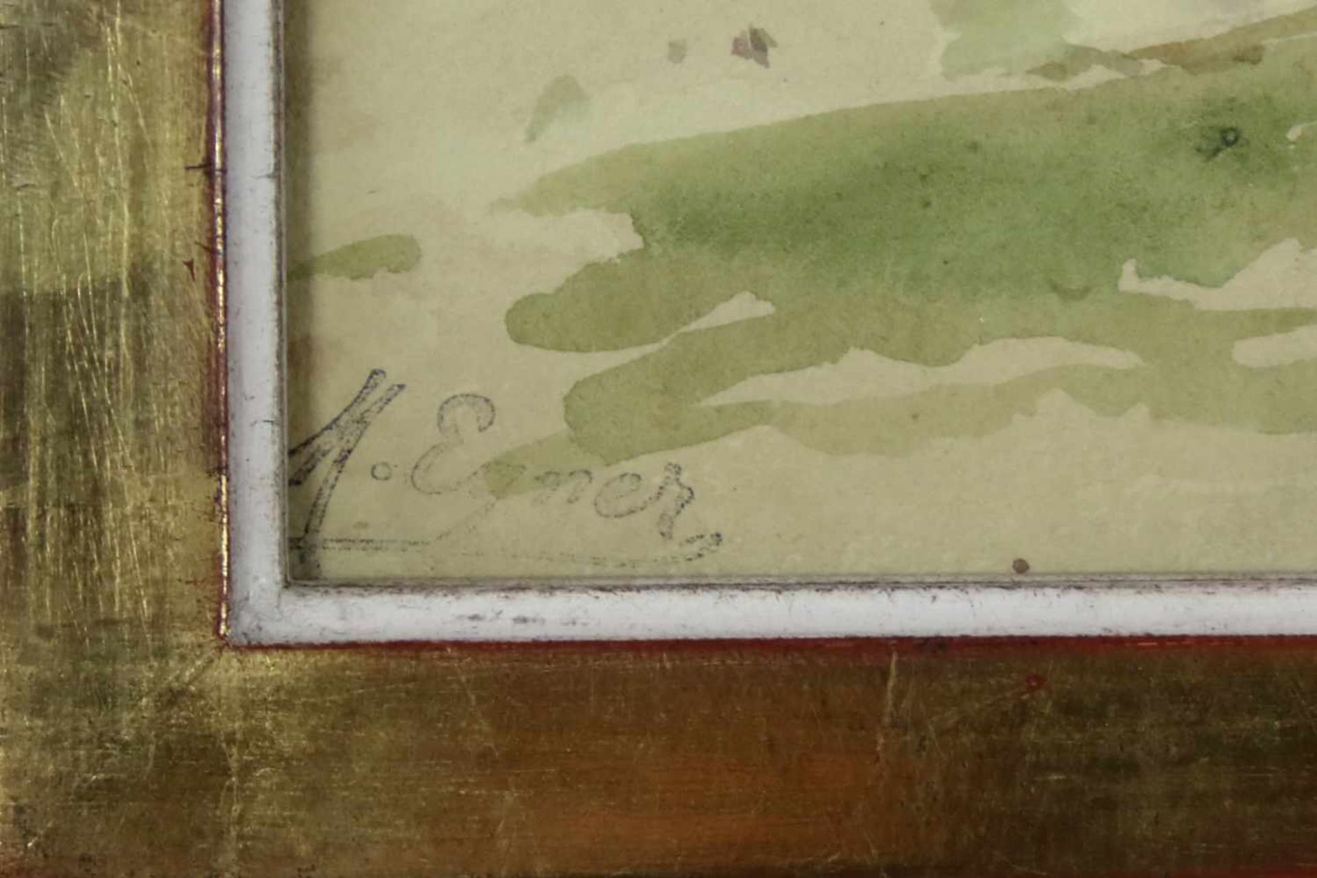 Marie Egner(1850 - 1940)"Ziegenherde"Aquarell auf PapierSignaturstempel, gerahmt19 x 22 cm- - -22.00 - Bild 3 aus 3