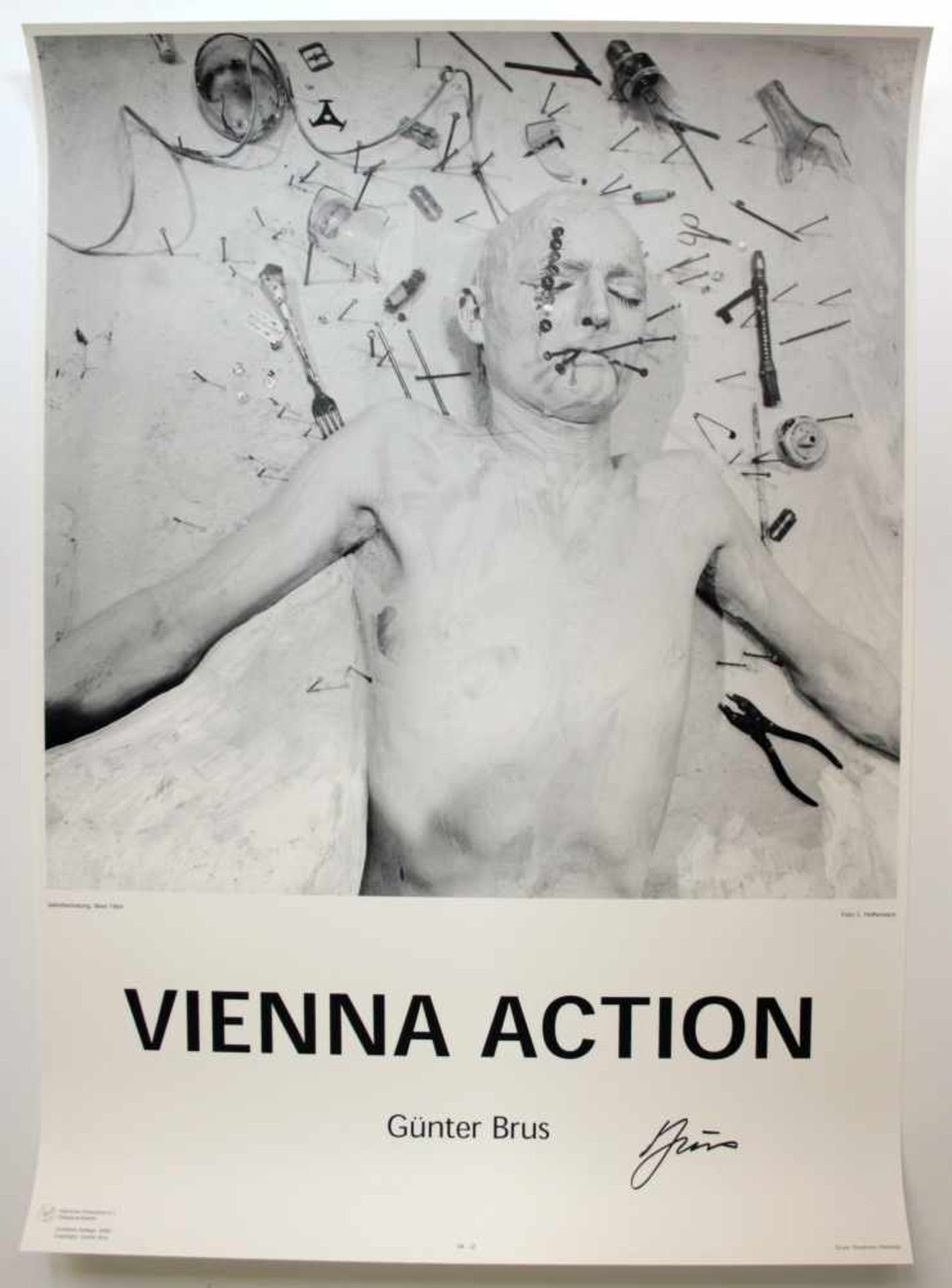 Günter Brus(geb. 1938)"Vienna Action"1999Plakatdruck12 Plakate nach Fotografien von L.