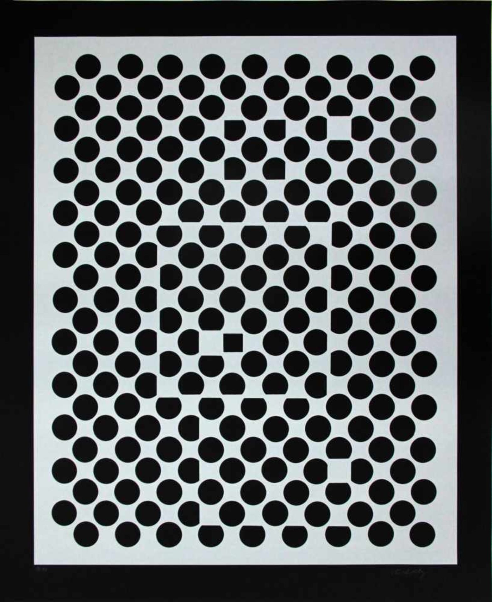 Victor Vasarely(1906 - 1997)"Ohne Titel"1960erSiebdruck auf PapierSigniert und nummeriert 32/90,