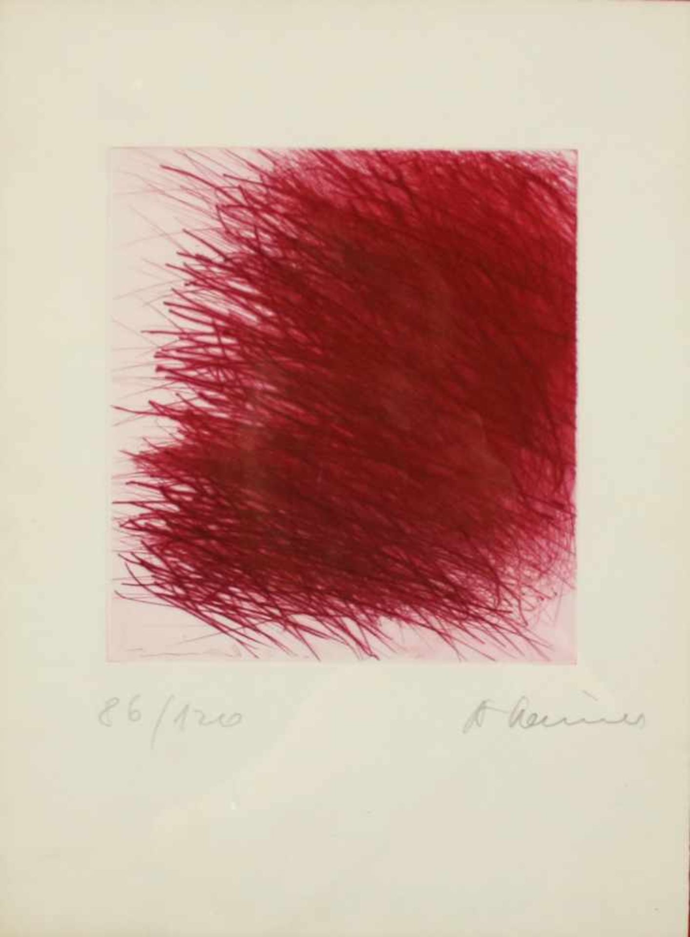 Arnulf Rainer(geb. 1929)"Ohne Titel"Farbradierung auf PapierSigniert und nummeriert 86/120,