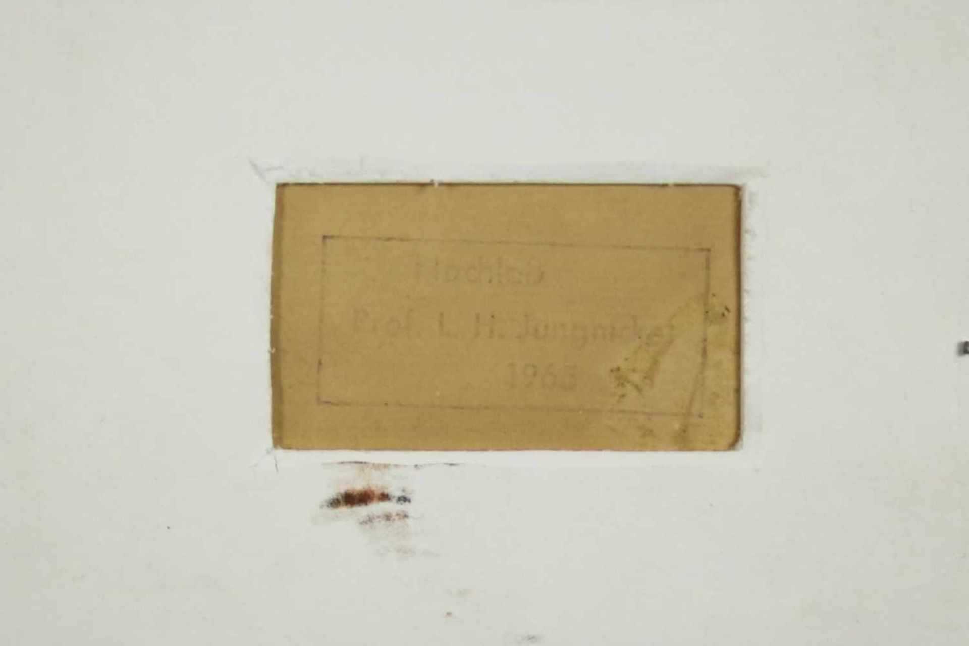 Ludwig Heinrich Jungnickel(1881 - 1965)"Bison"Kohle und Aquarell auf PapierNachlassstempel, - Bild 3 aus 3