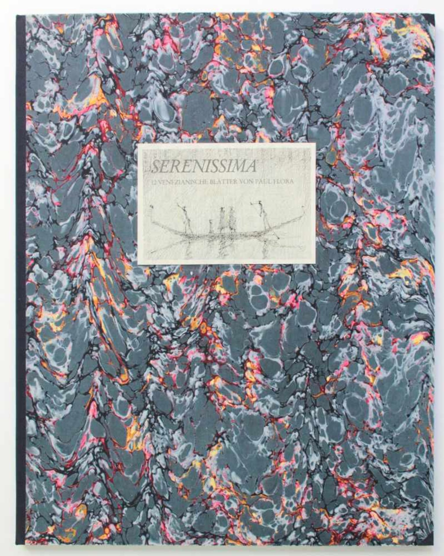 Paul Flora(1926 - 2009)"Mappe 'Serenissima' "1987/8812 Radierungen aus VenedigSigniert, Ed. 1844/
