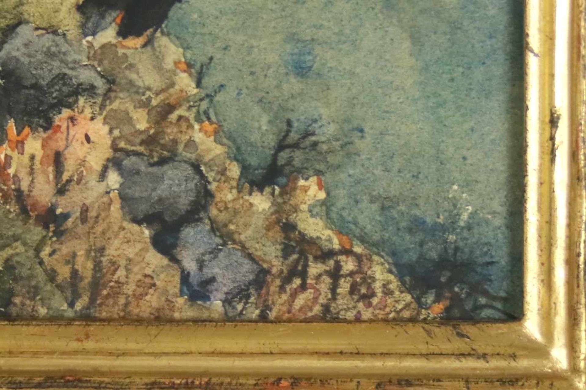 Anton Peschka(1885 - 1940)"Dürnstein in der Wachau"Aquarell auf PapierSigniert, gerahmt22 x 27 cm- - - Bild 3 aus 3