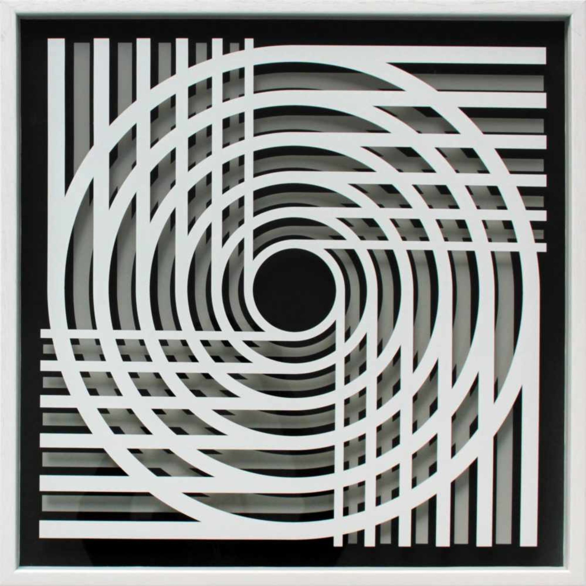 Marcello Morandini(geb. 1940)"Komposition 682A"20183D-Konstruktion aus Baumwollpapier und bedrucktem