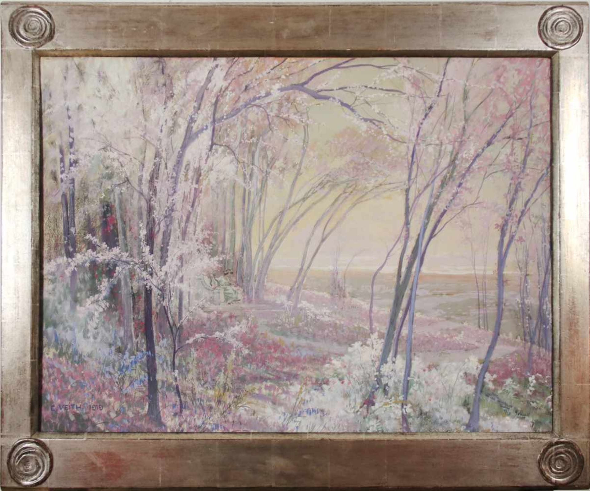 Eduard Veith(1858 - 1925)"Traumlandschaft"1919Gouache auf PapierSigniert und datiert, gerahmt54 x 73 - Bild 2 aus 3