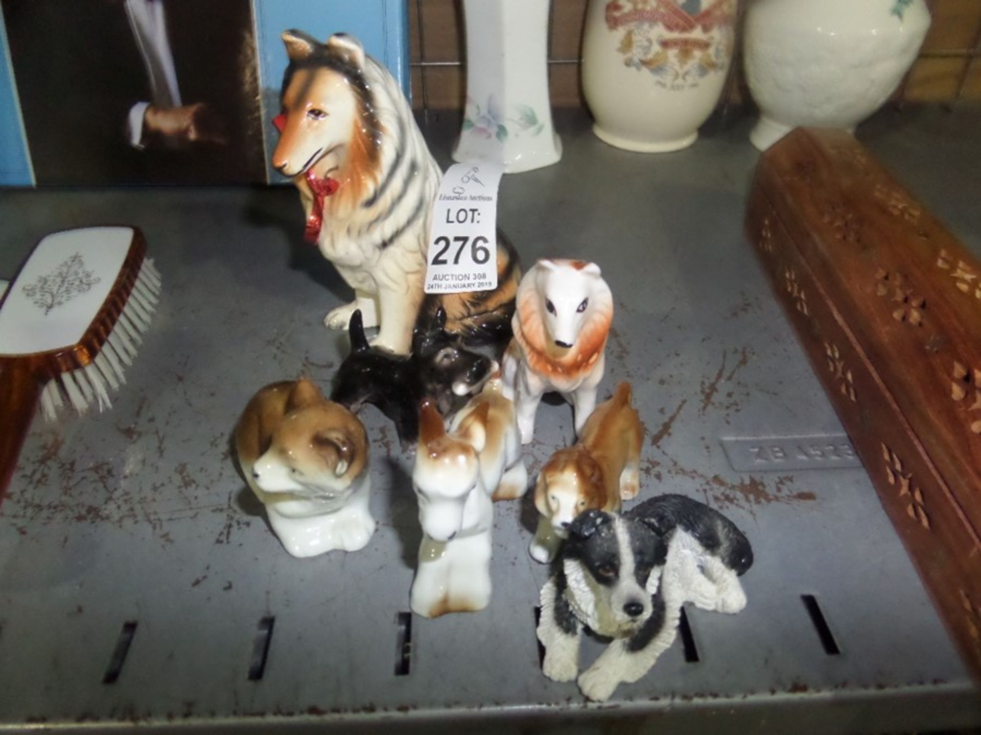 LOT OF 7 ANIMAL ORNAMENTS