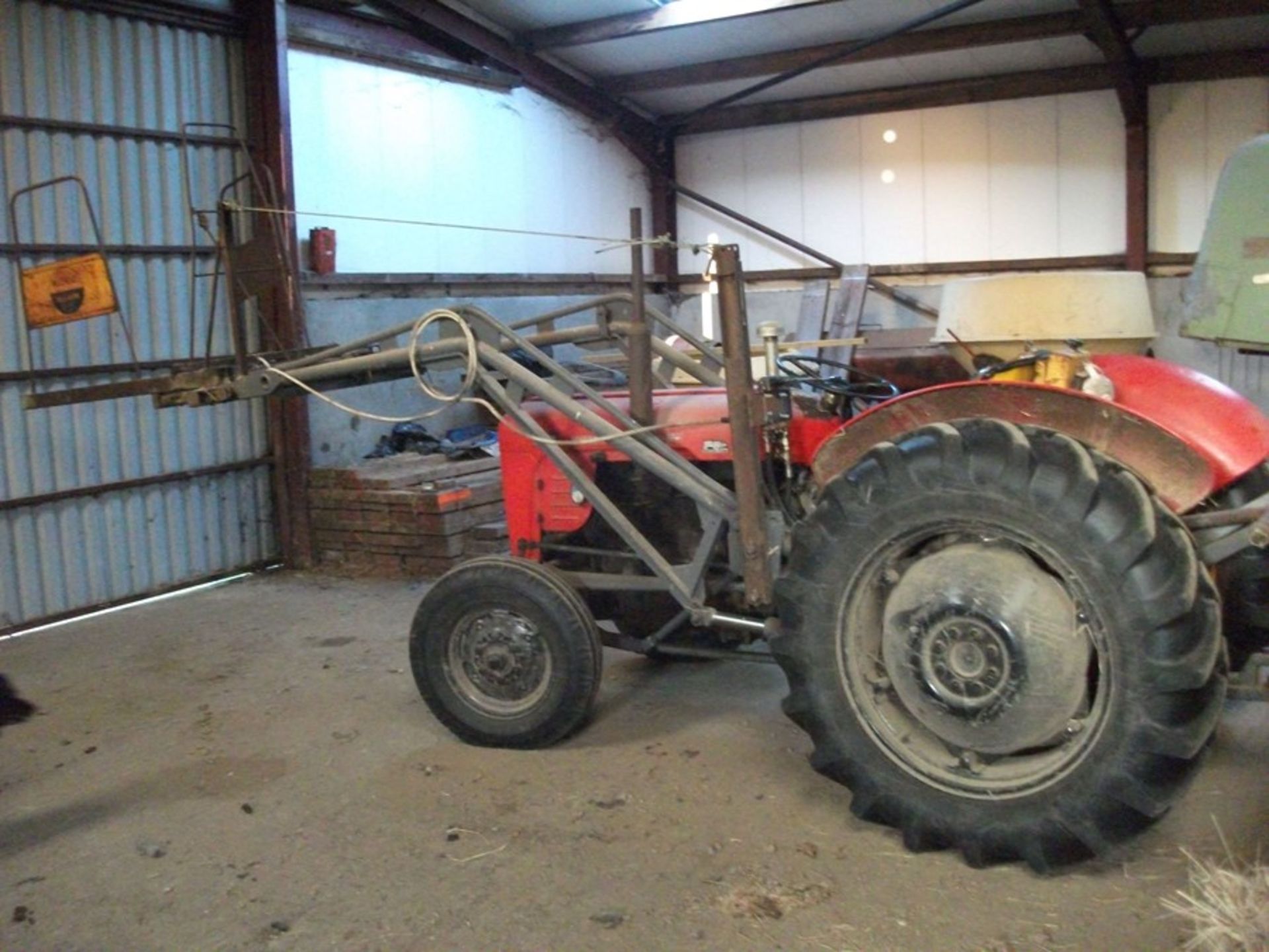 Massey 35 2WD Tractor with Bale lifter Reg No 5028 RO (HOURS 4098) (RUNNING WELL)