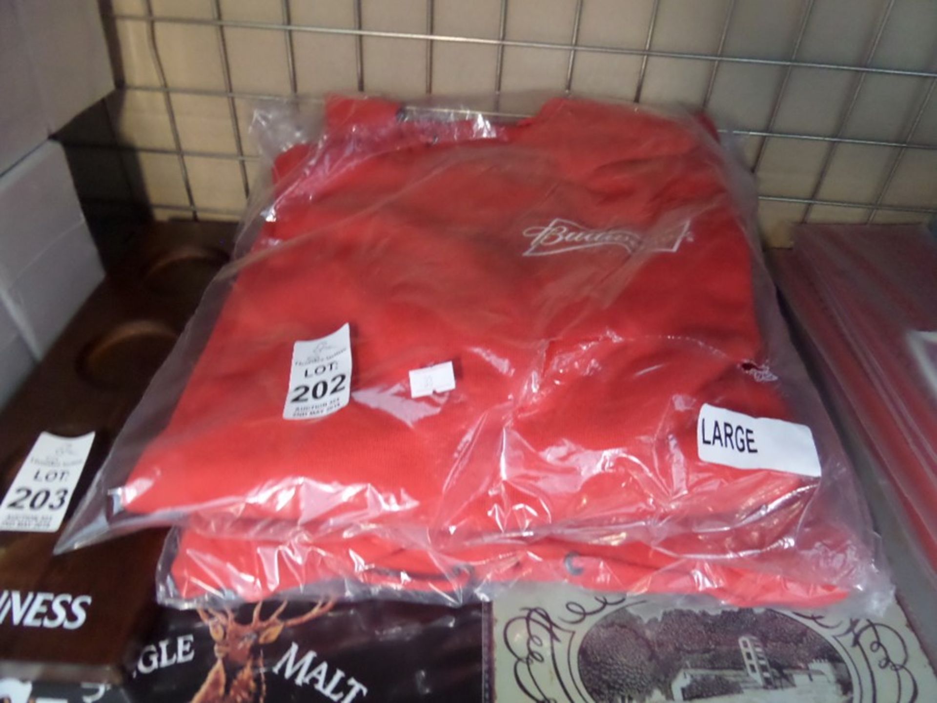 2 NEW SIZE LARGE BUDWEISER HOODIES
