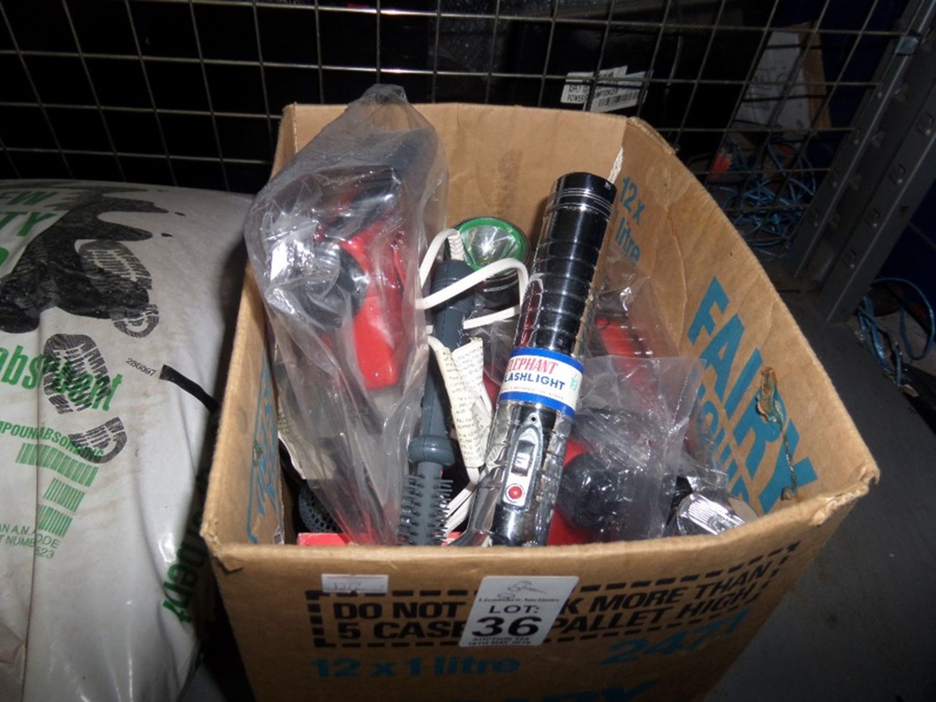 BOX OF PORTABLE RADIOS AND TORCHES