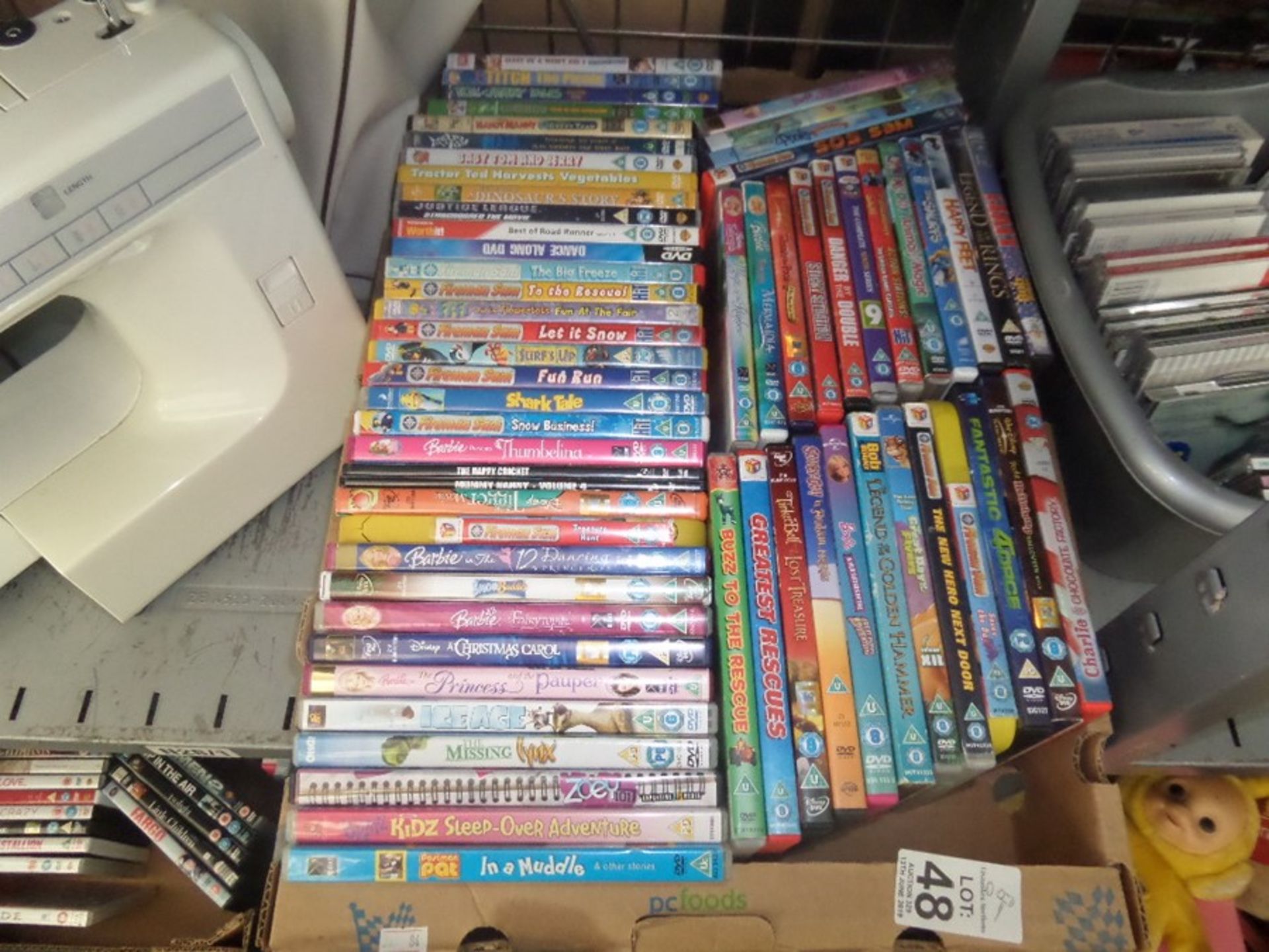 LARGE BOX OF DVDS