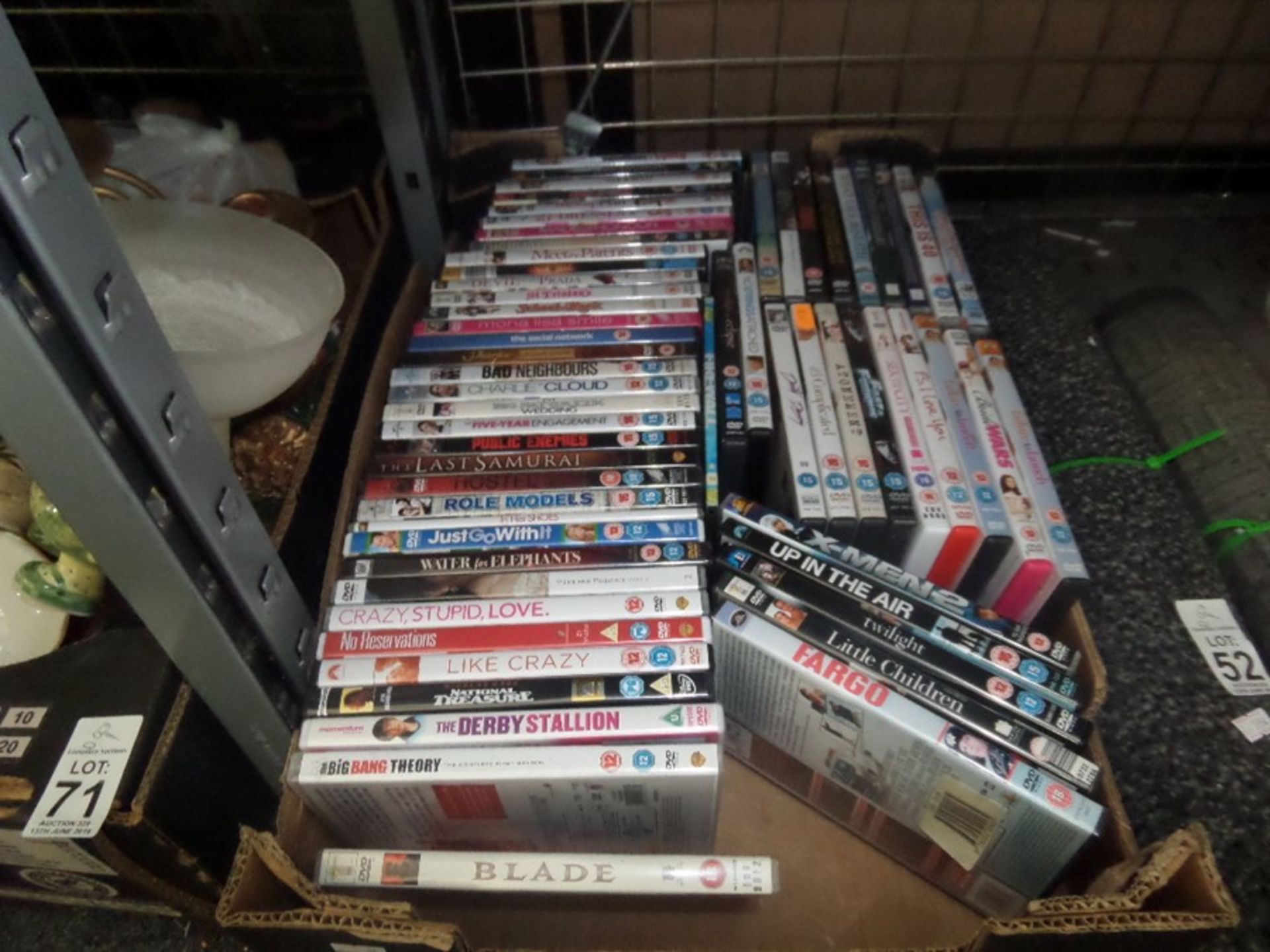 LARGE BOX OF DVDS