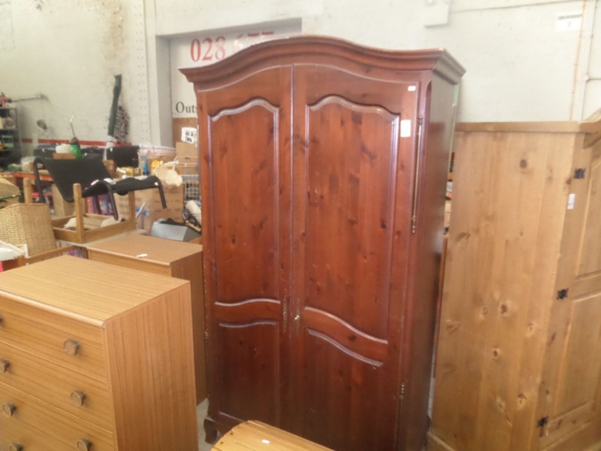 LARGE MAHOGANY WARDROBE