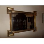 LARGE GILT BEVELLED MIRROR