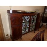 MAHOGANY VICTORIAN ASTRAGAL FRONTED DISPLAY CABINET