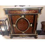 EBONISED BRASS INLAID FRENCH CABINET