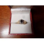 LADIES 9CT GOLD HALLMARKED RING IN CASE