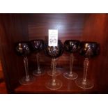 6X STAINED RED GLASSES