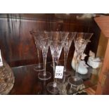 6X CRYSTAL FLUTE GLASSES