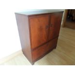 MAHOGANY INLAID TV CABINET