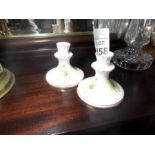 PAIR OF ROYAL TARA CANDLESTICKS