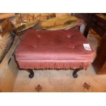 UPHOLSTERED FOOTSTOOL