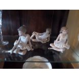 3X LLADRO NAO BALLERINAS (ONE DAMAGED)