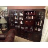 LARGE MAHOGANY DISPLAY SIDEBOARD