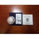 TUVALU CORONATION TWENTY DOLLAR SILVER COIN WEIGHING 31.47 GRAMMES