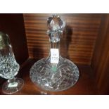 LARGE GALWAY CRYSTAL DECANTER AND STOPPER