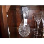 CUT GLASS DECANTER