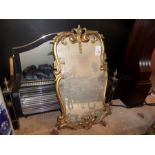 OLD HEAVY METAL BRASS MIRROR