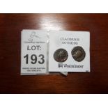 2X CLAUDIUS II GOTHICUS ROMAN COIN (RARE)